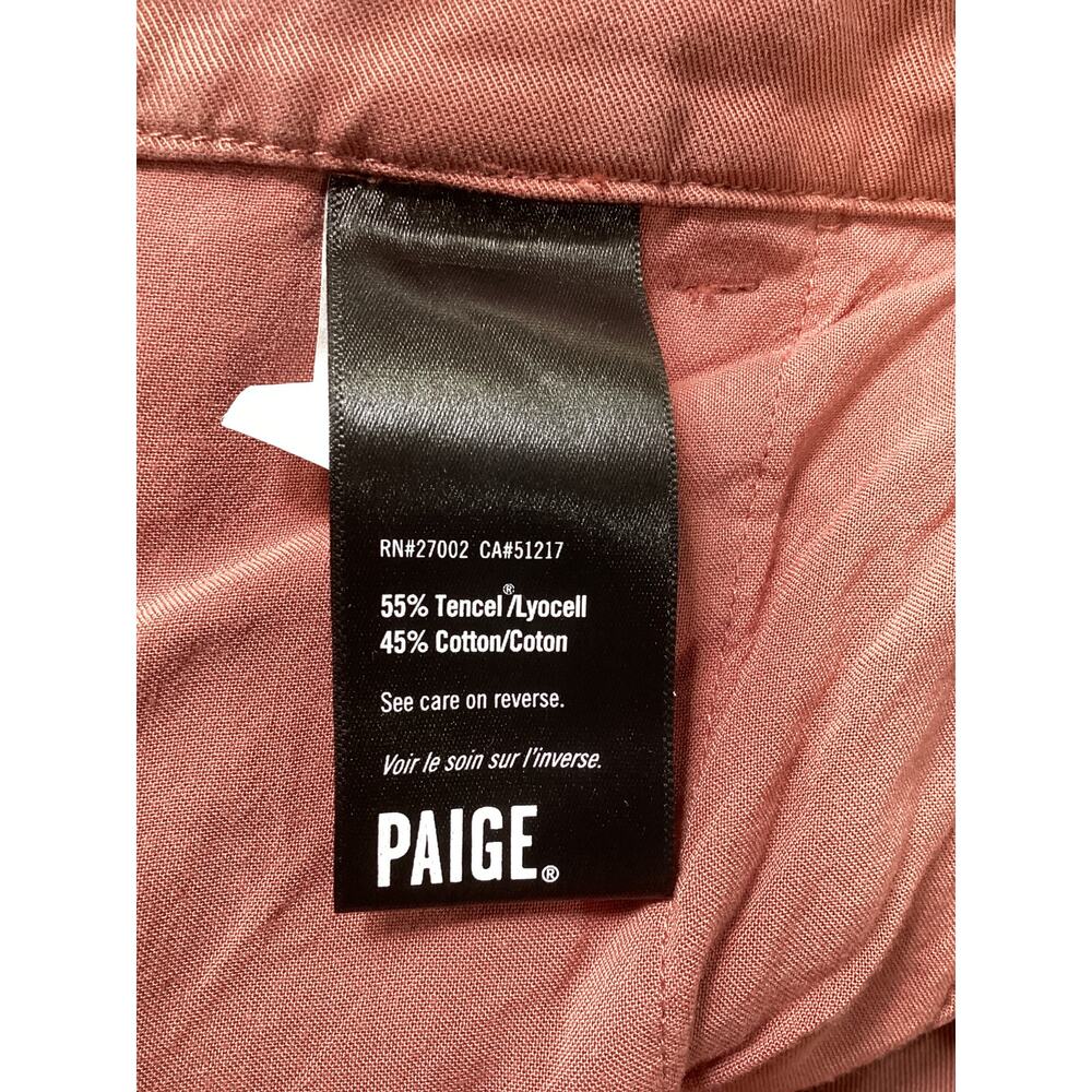 Paige Pleated Desert Dusk Merano Pants Size 8 - Picture 5 of 5